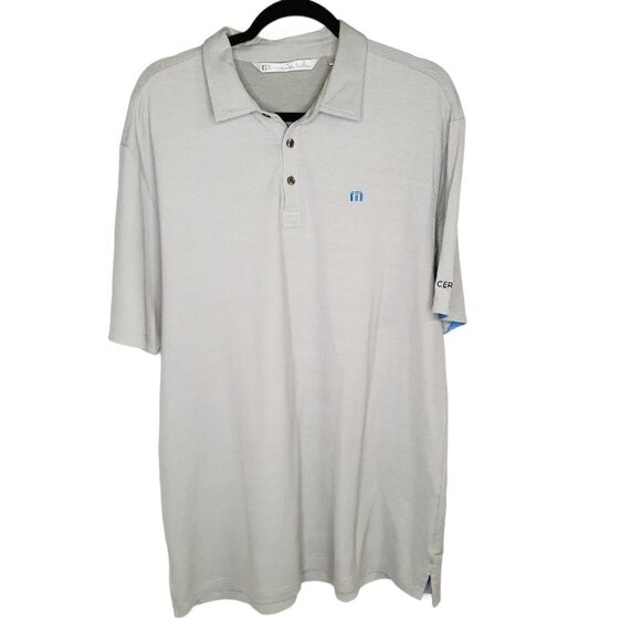 Travis Mathew Golf Polo Shirt Gray Short Sleeve XL - Picture 1 of 7